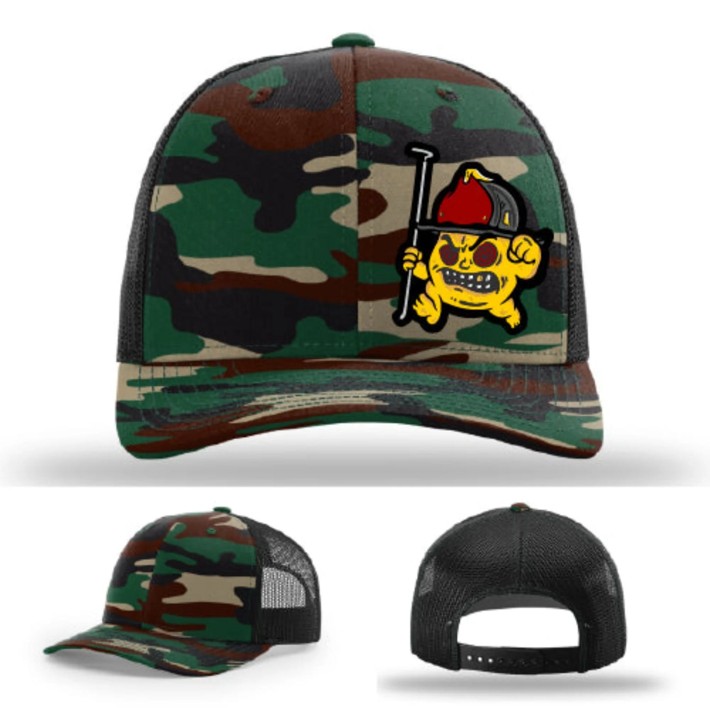 Backdraft Bastard Hat | Firefighter Leather Patch Design