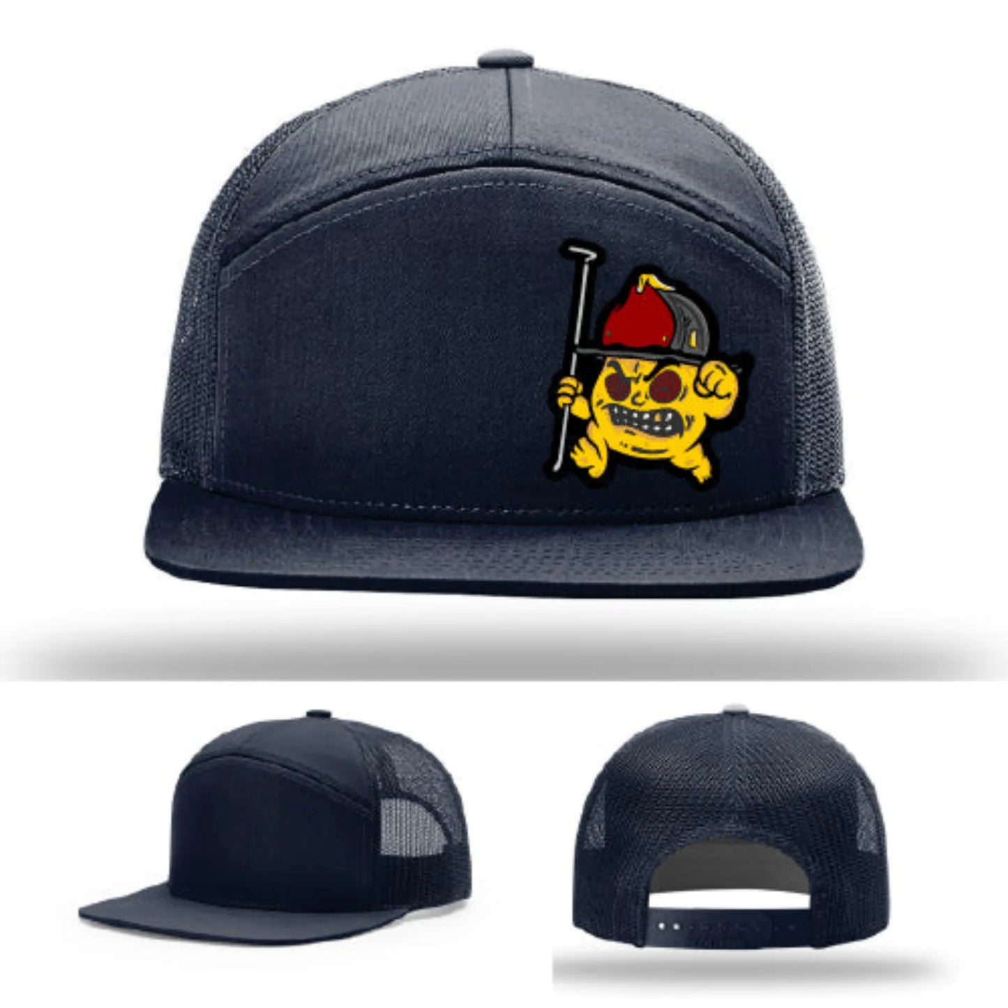 Backdraft Bastard Hat | Firefighter Leather Patch Design