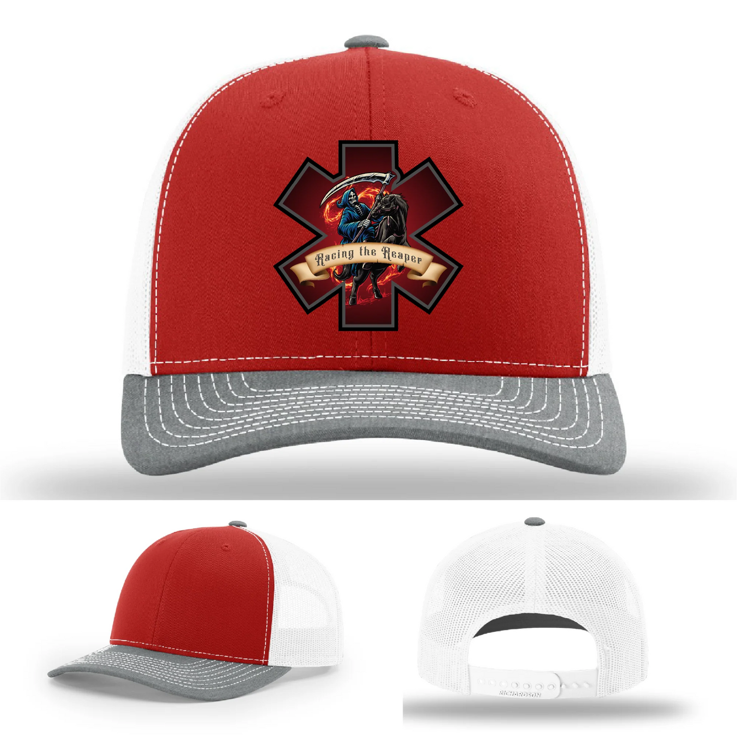 EMS Reaper Hat | Leather Patch First Responder Design