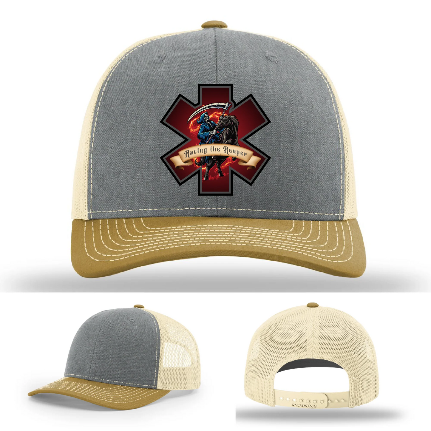 EMS Reaper Hat | Leather Patch First Responder Design