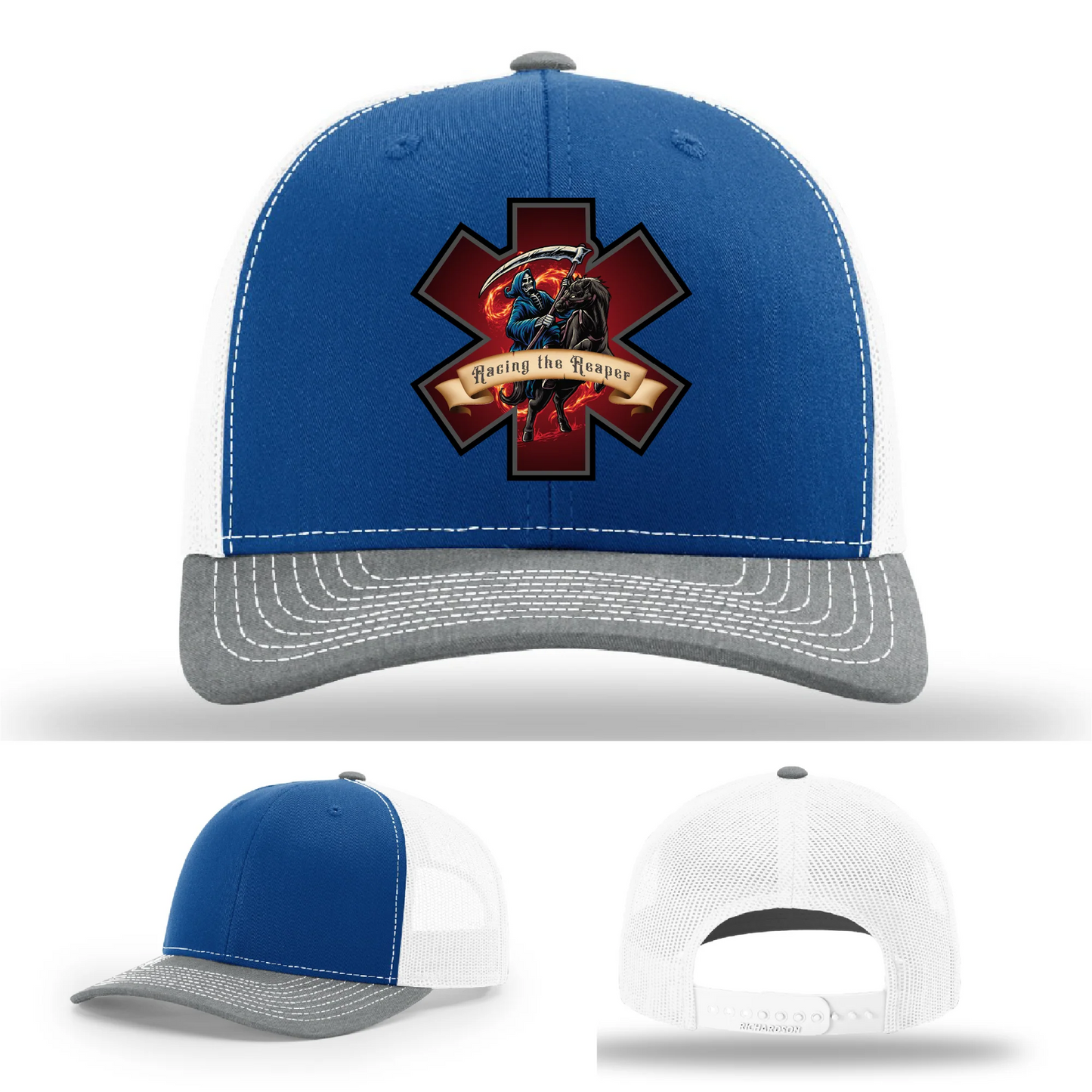 EMS Reaper Hat | Leather Patch First Responder Design