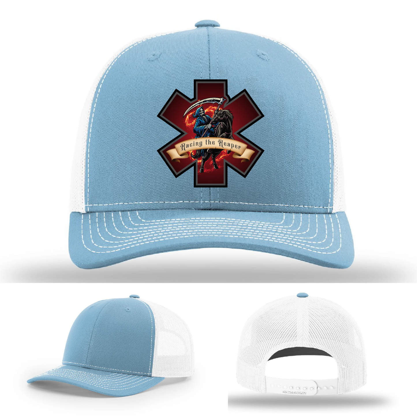 EMS Reaper Hat | Leather Patch First Responder Design