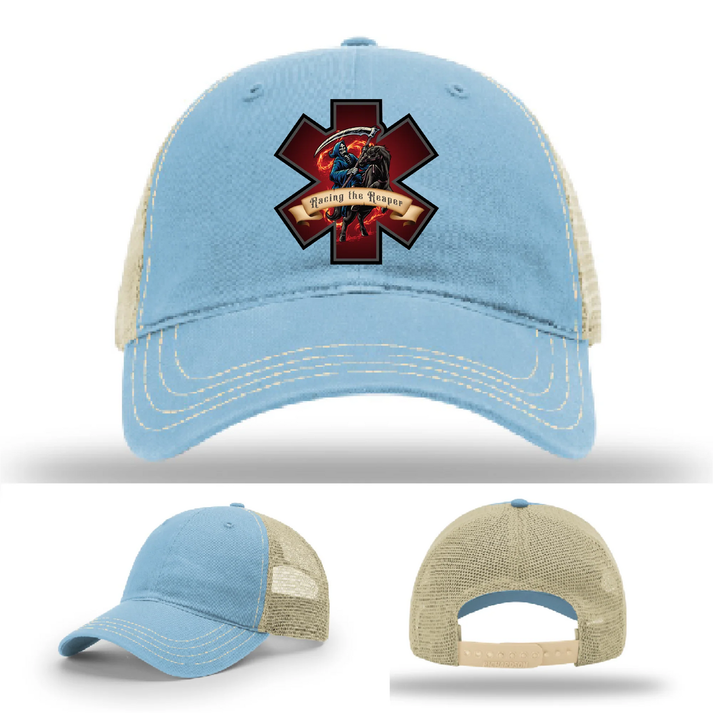 EMS Reaper Hat | Leather Patch First Responder Design
