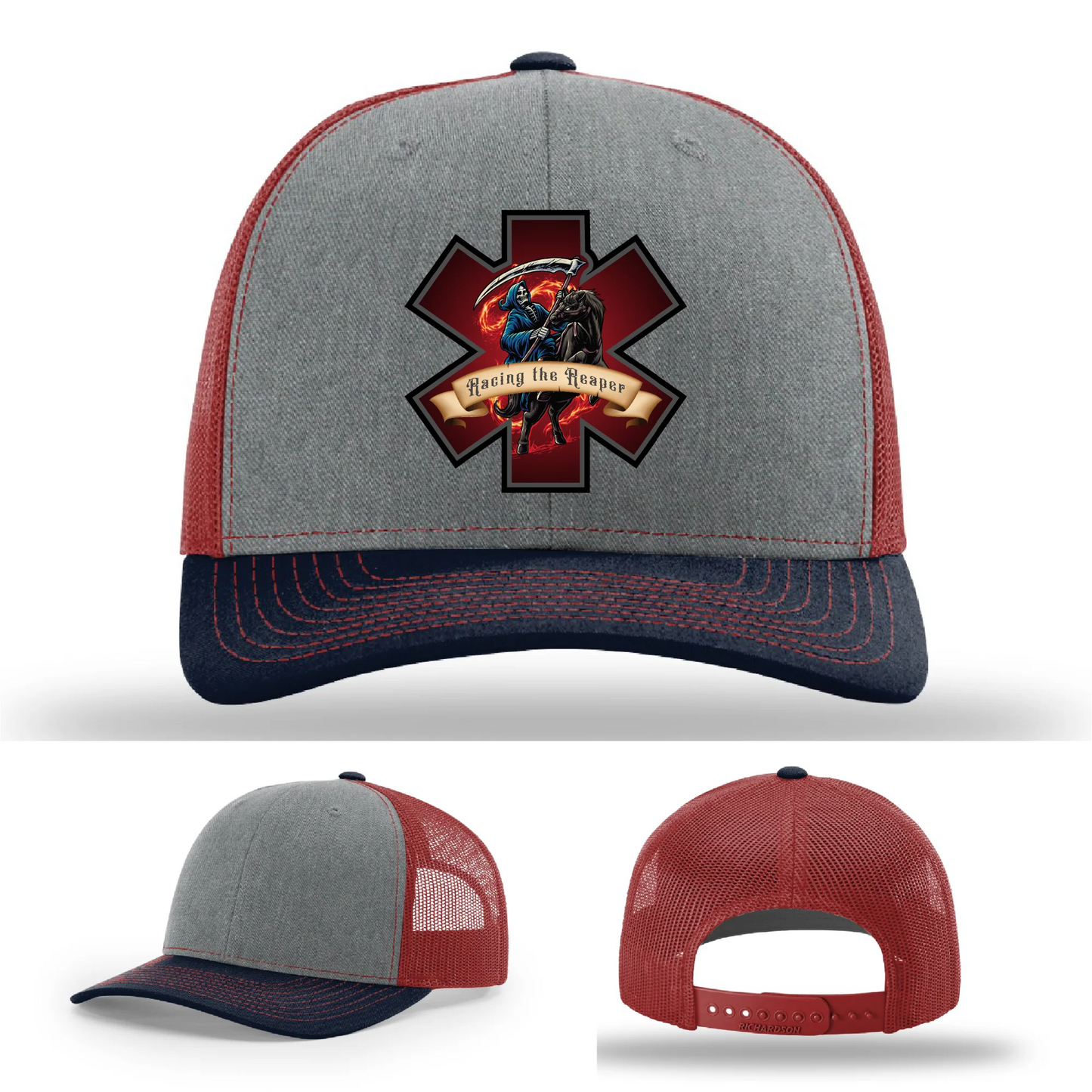 EMS Reaper Hat | Leather Patch First Responder Design