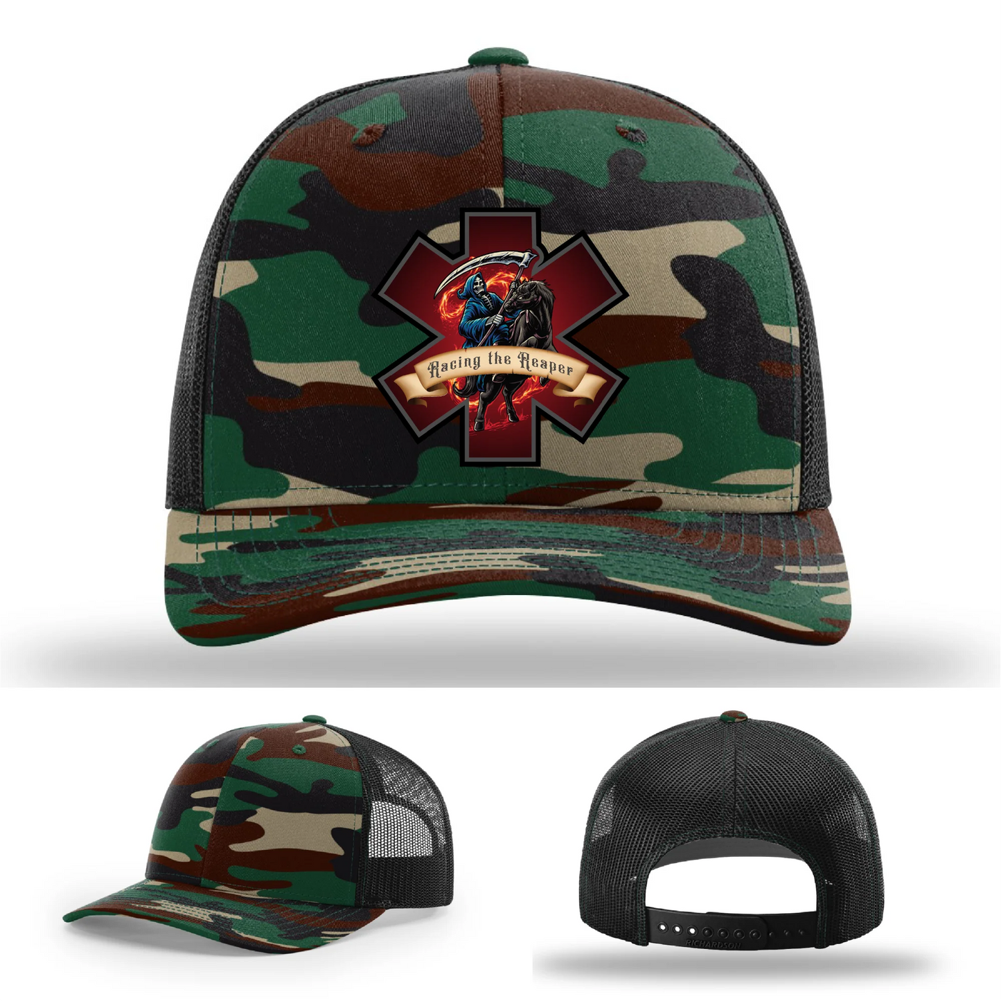 EMS Reaper Hat | Leather Patch First Responder Design