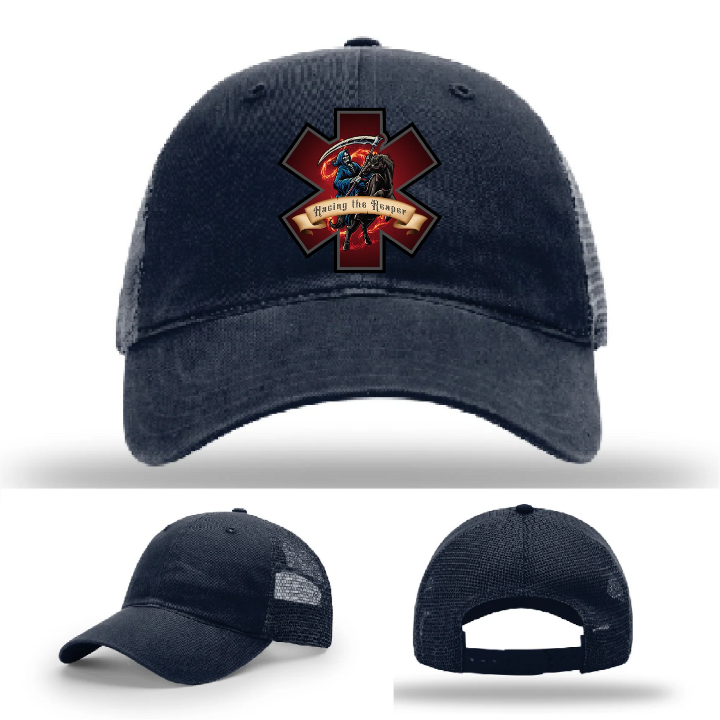 EMS Reaper Hat | Leather Patch First Responder Design