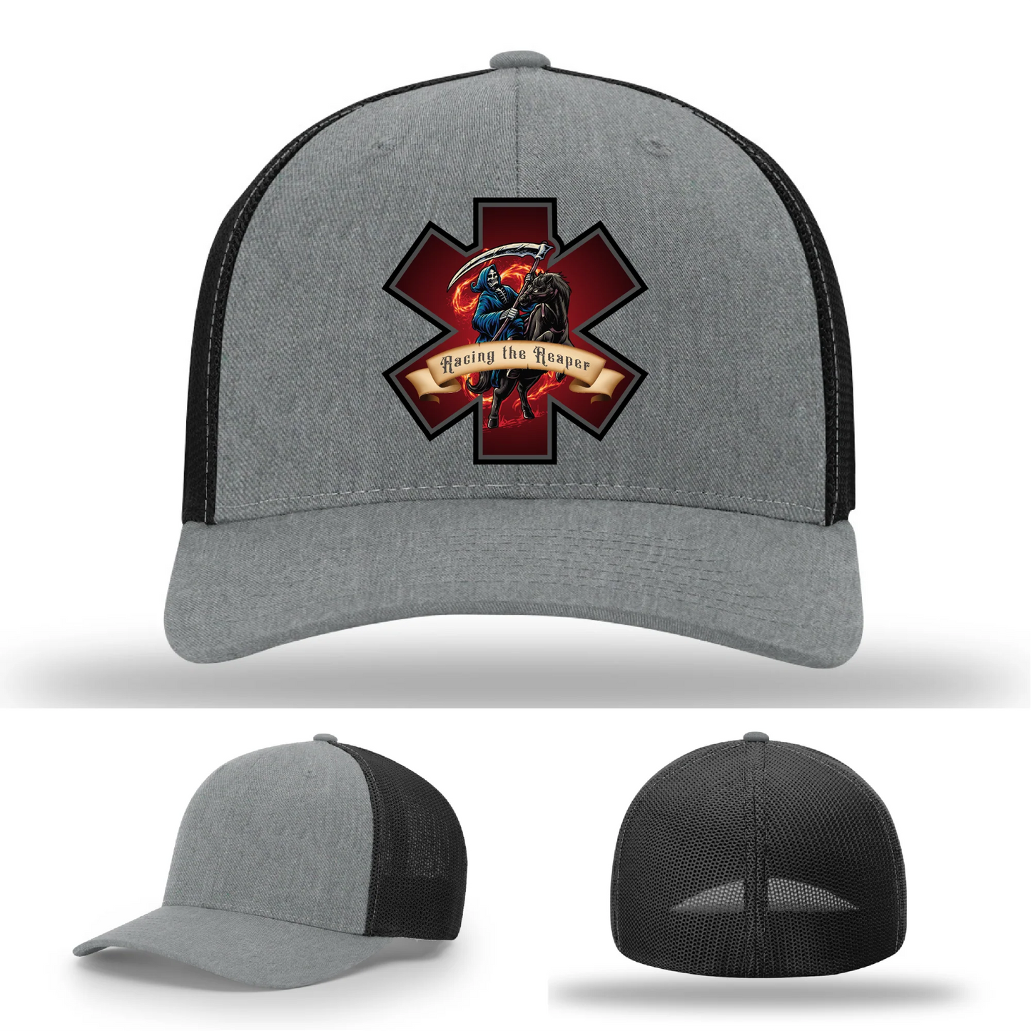 EMS Reaper Hat | Leather Patch First Responder Design