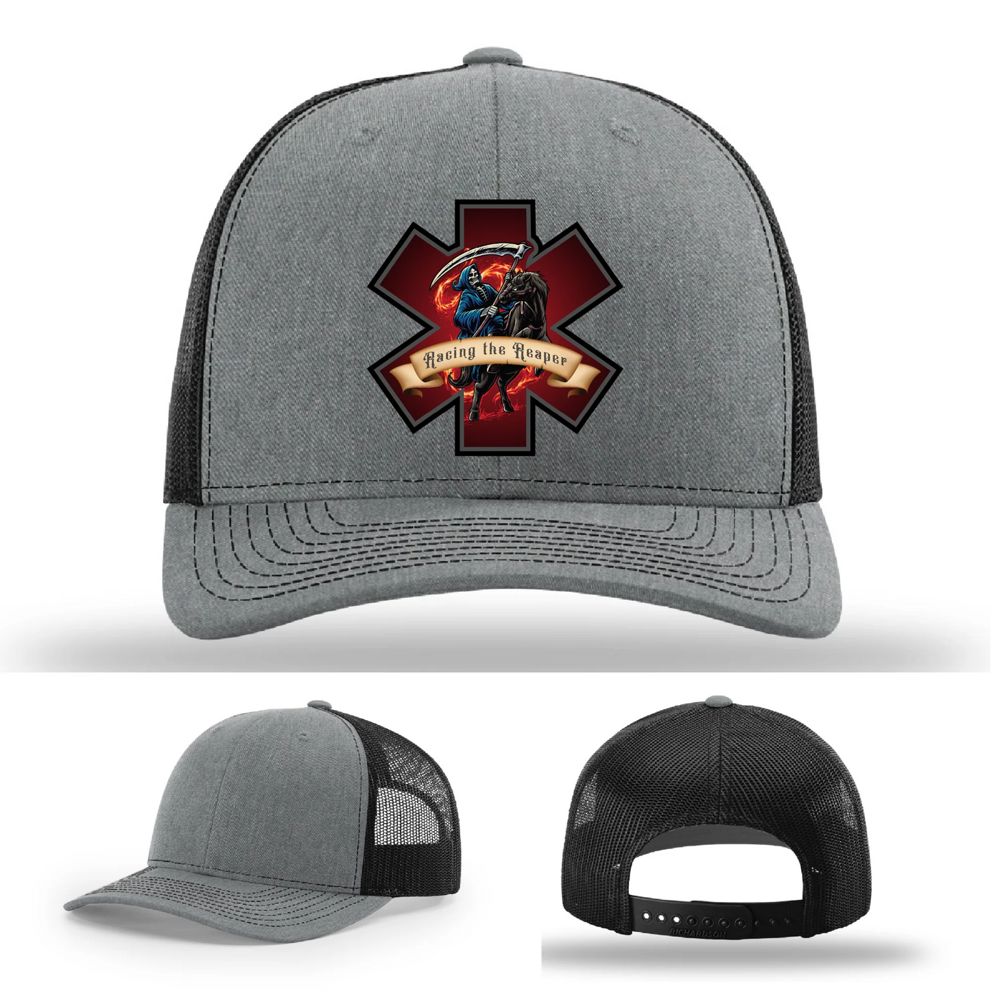 EMS Reaper Hat | Leather Patch First Responder Design