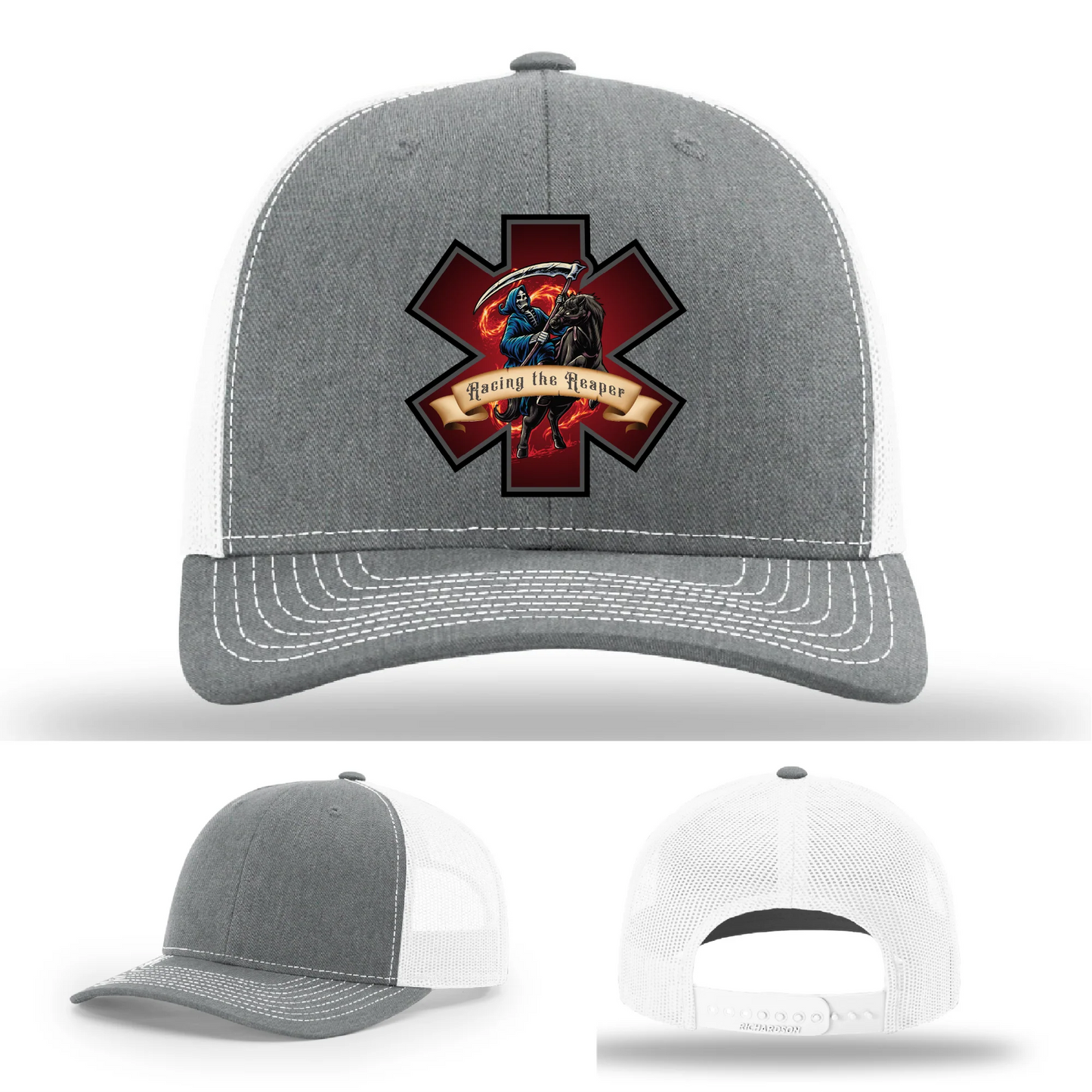 EMS Reaper Hat | Leather Patch First Responder Design