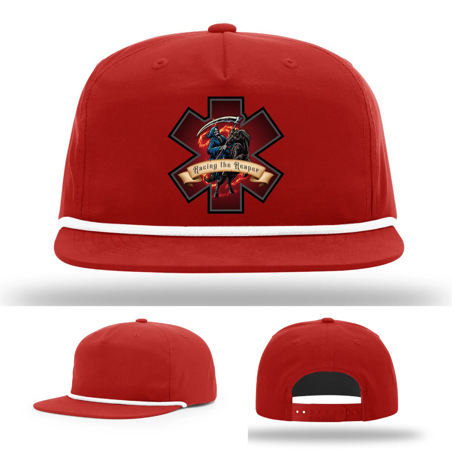 EMS Reaper Hat | Leather Patch First Responder Design
