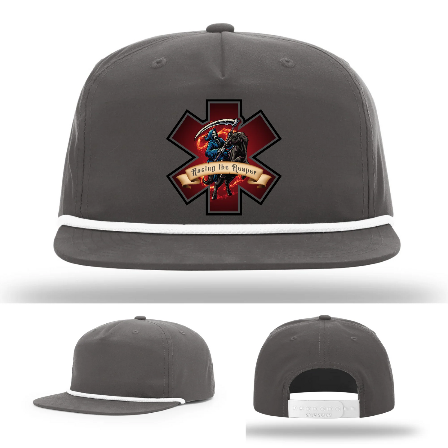 EMS Reaper Hat | Leather Patch First Responder Design