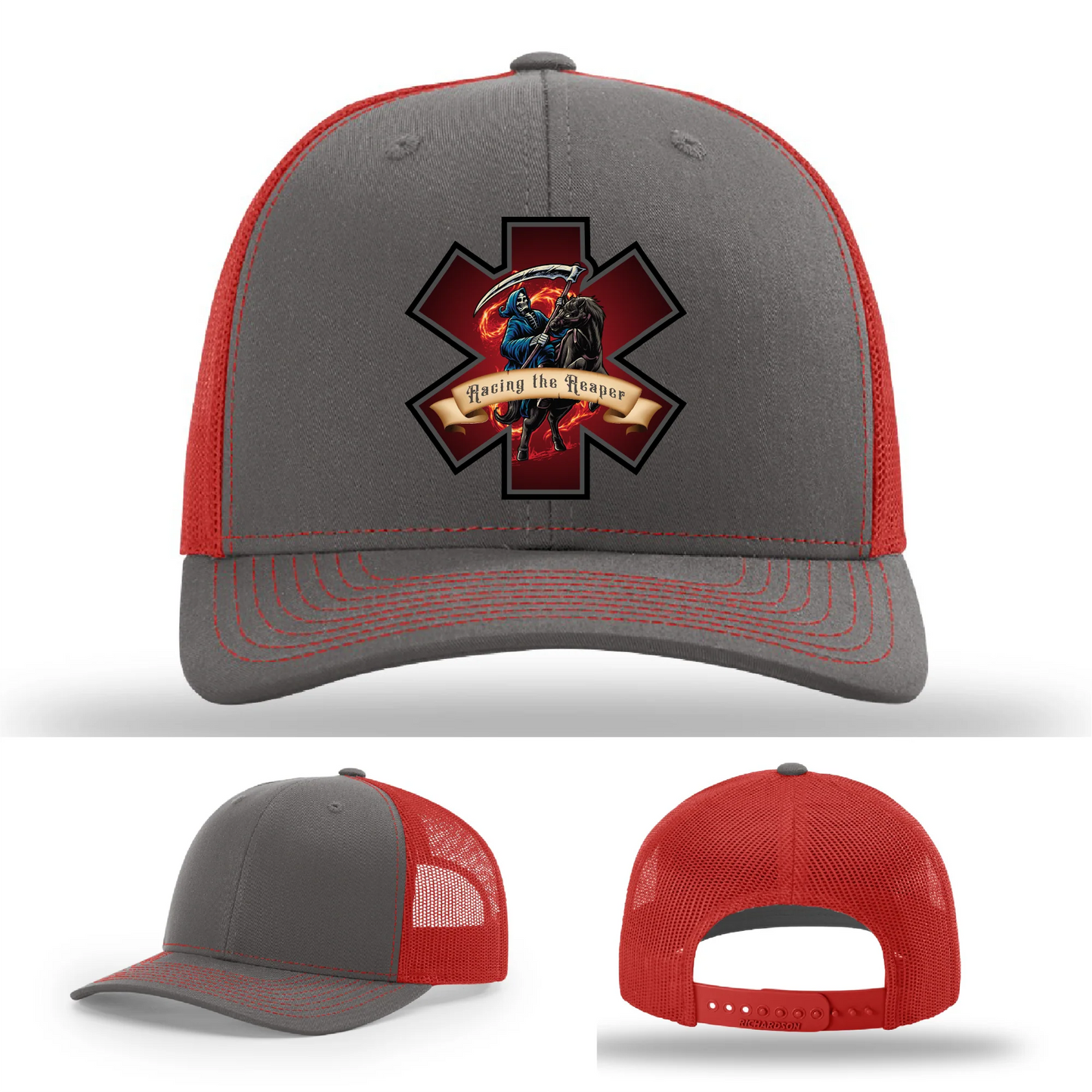 EMS Reaper Hat | Leather Patch First Responder Design