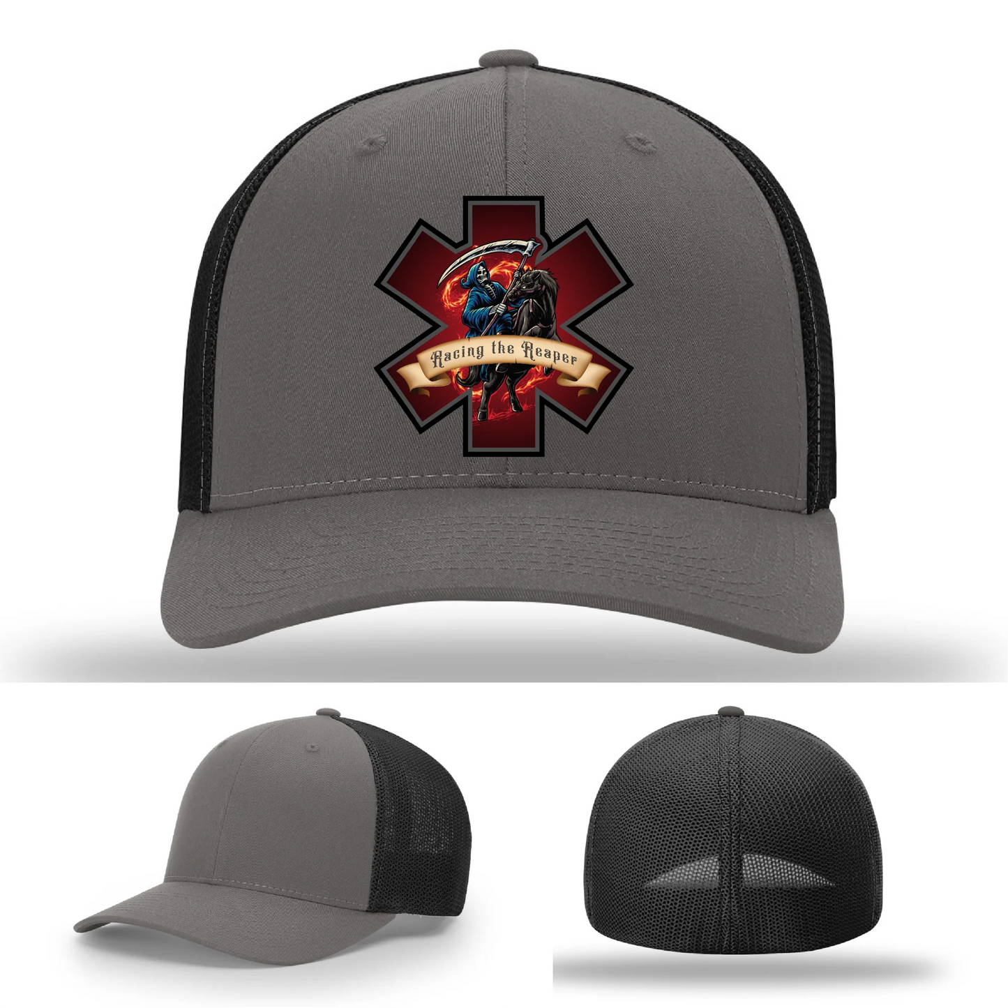 EMS Reaper Hat | Leather Patch First Responder Design