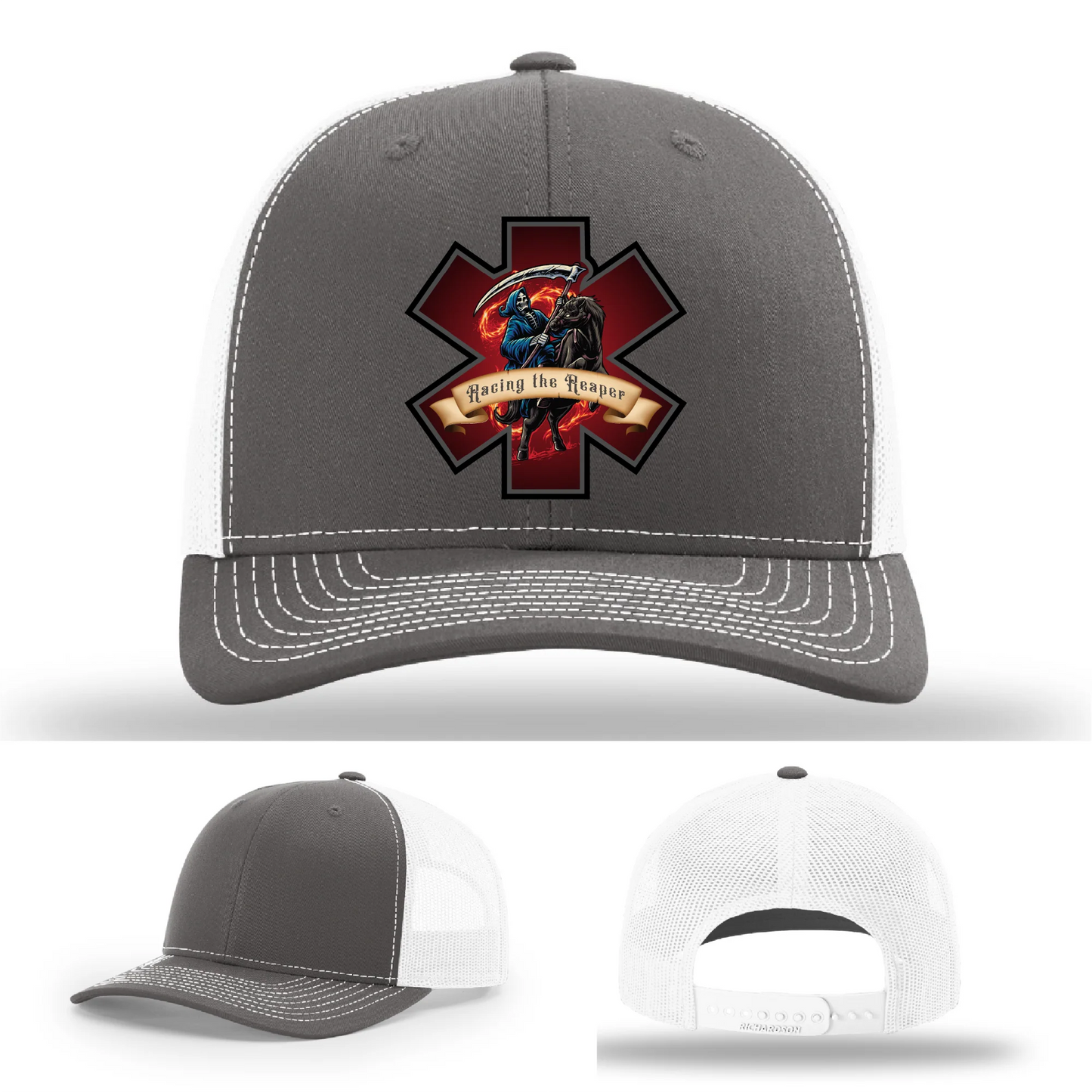 EMS Reaper Hat | Leather Patch First Responder Design