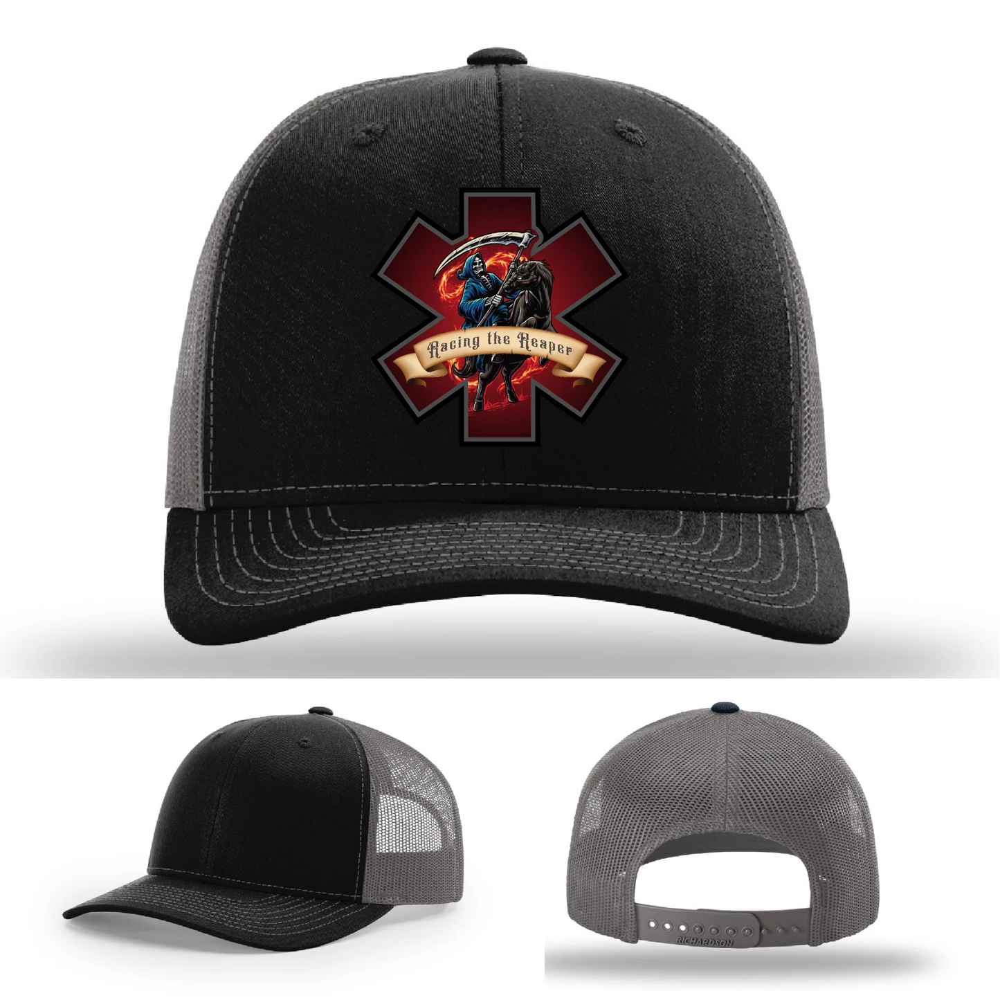 EMS Reaper Hat | Leather Patch First Responder Design