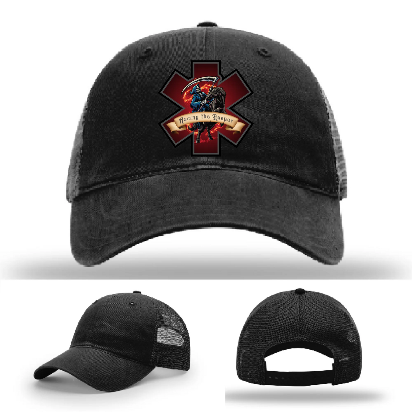 EMS Reaper Hat | Leather Patch First Responder Design