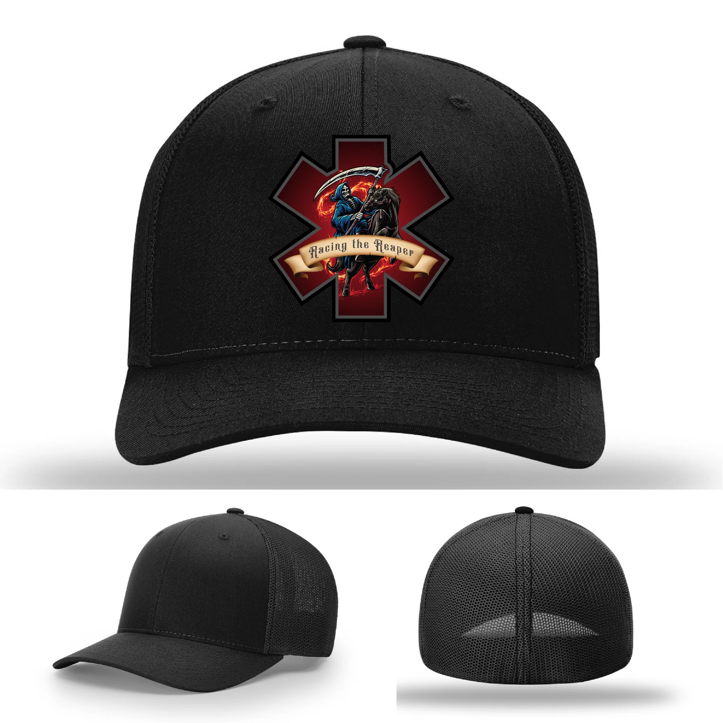 EMS Reaper Hat | Leather Patch First Responder Design