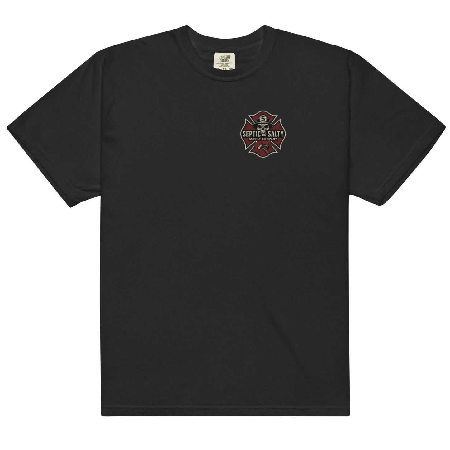 Funny firefighter shirt – District Dick tee designed for firehouse hazing and sarcasm.
