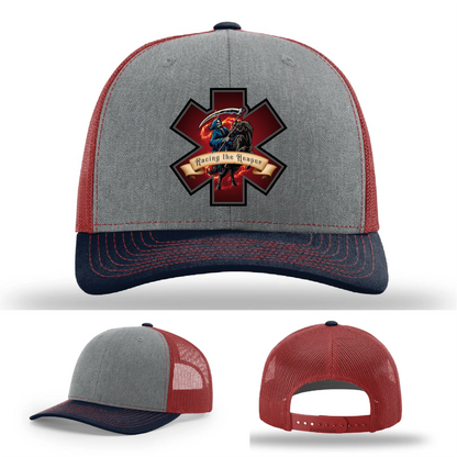 EMS Reaper Hat | Leather Patch First Responder Design