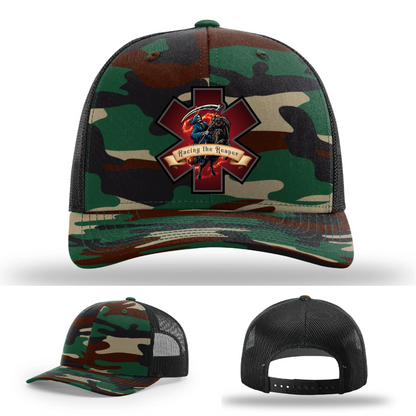 EMS Reaper Hat | Leather Patch First Responder Design