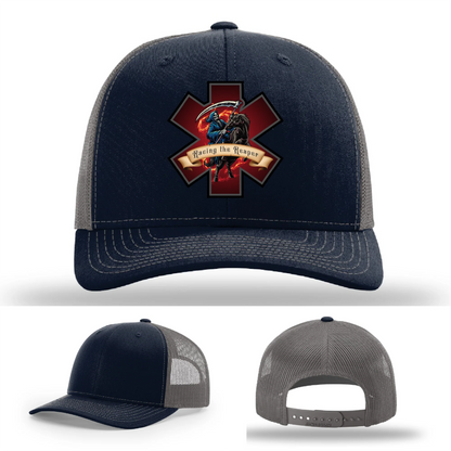 EMS Reaper Hat | Leather Patch First Responder Design