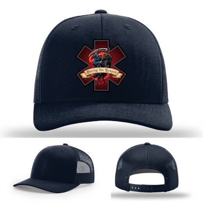 EMS Reaper Hat | Leather Patch First Responder Design