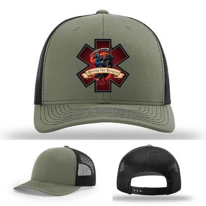 EMS Reaper Hat | Leather Patch First Responder Design