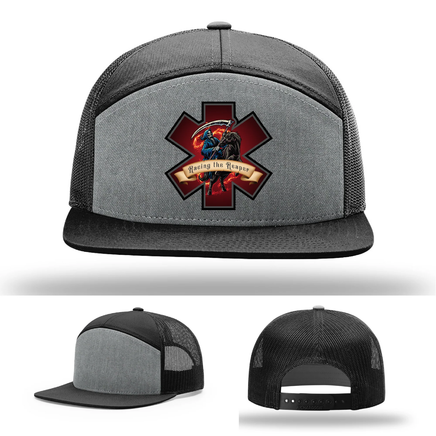 EMS Reaper Hat | Leather Patch First Responder Design