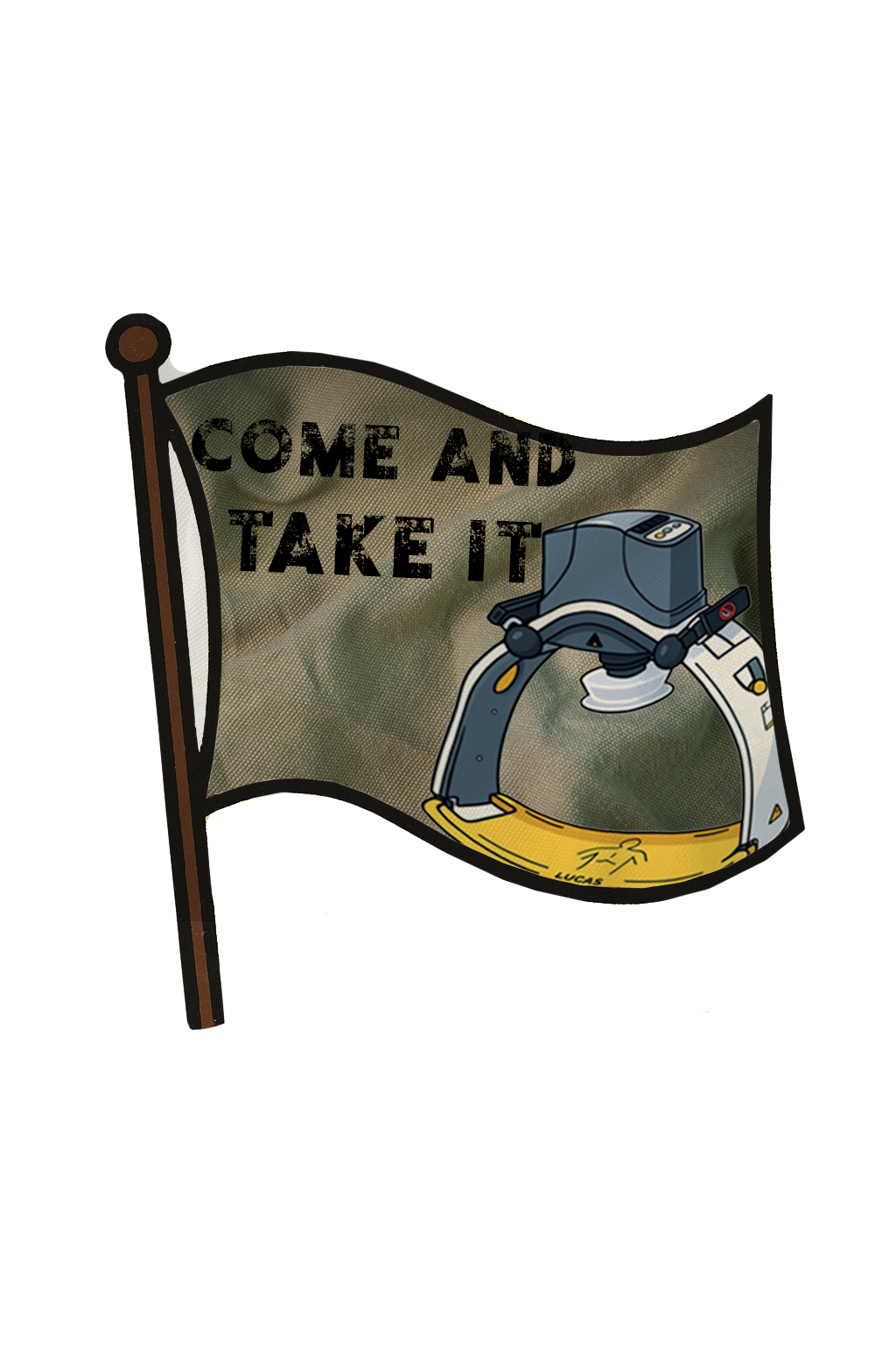 “Come and Take It” LUCAS CPR Sticker -  Firehouse Humor for Firefighters