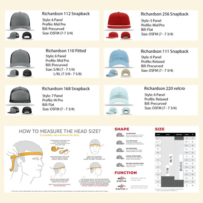 Straight Stream Psycho Hat | Firefighter Leather Patch Design