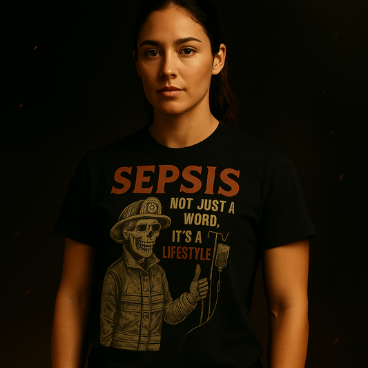Funny firefighter and EMS t-shirt – Sepsis: A Lifestyle Statement Tee for burnout and chaos with sarcastic style.
