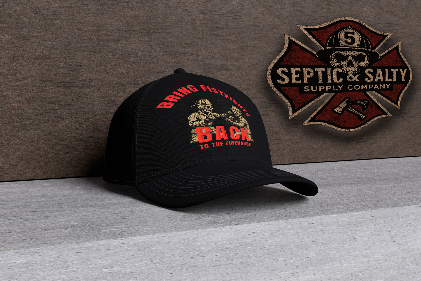 Firehouse Fist Fights Cap – Firehouse Humor for Firefighters